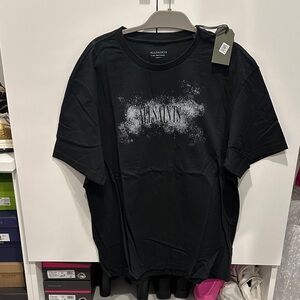 All Saints Black Splatter Graphic Tee
